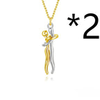 Hot Sale Affectionate Hug Necklace Couples Anniversary Valentine's Day  Gift Fashion Punk Street Style Pendant Necklace - Grab Online Now