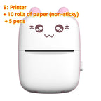 Mini Printer Portable Mini Bluetooth WiFi New Wrong Printer Mobile Phone Photo Title Note Hot Print Pocket Student Error Label Printer cjdropshipping