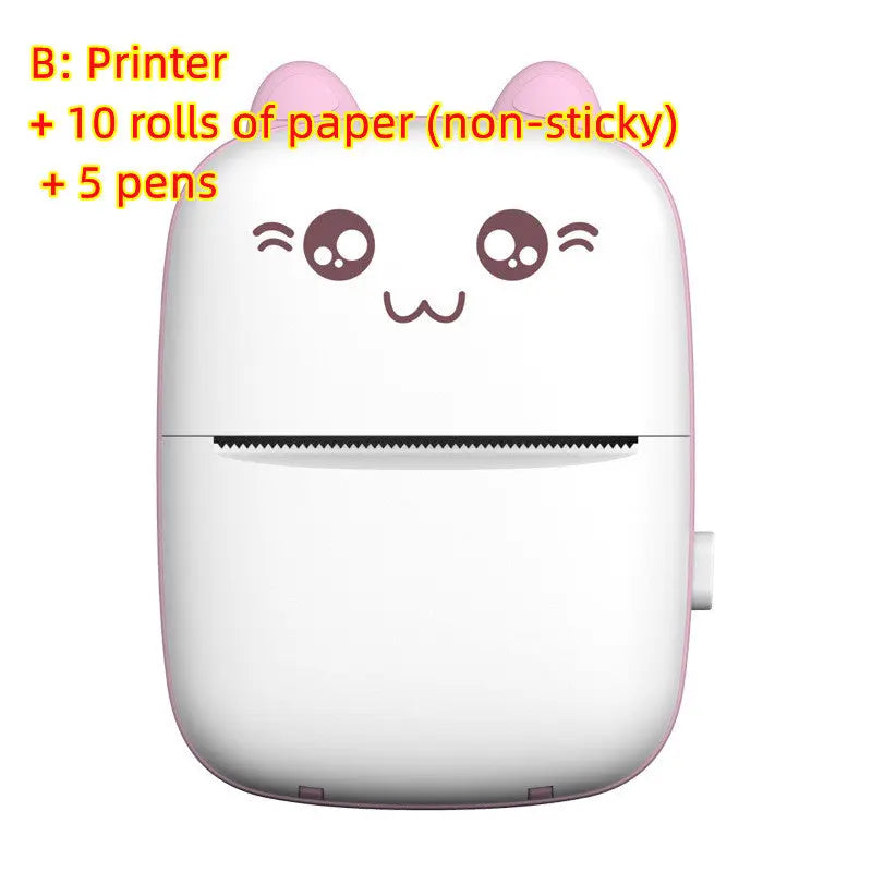 Mini Printer Portable Mini Bluetooth WiFi New Wrong Printer Mobile Phone Photo Title Note Hot Print Pocket Student Error Label Printer cjdropshipping