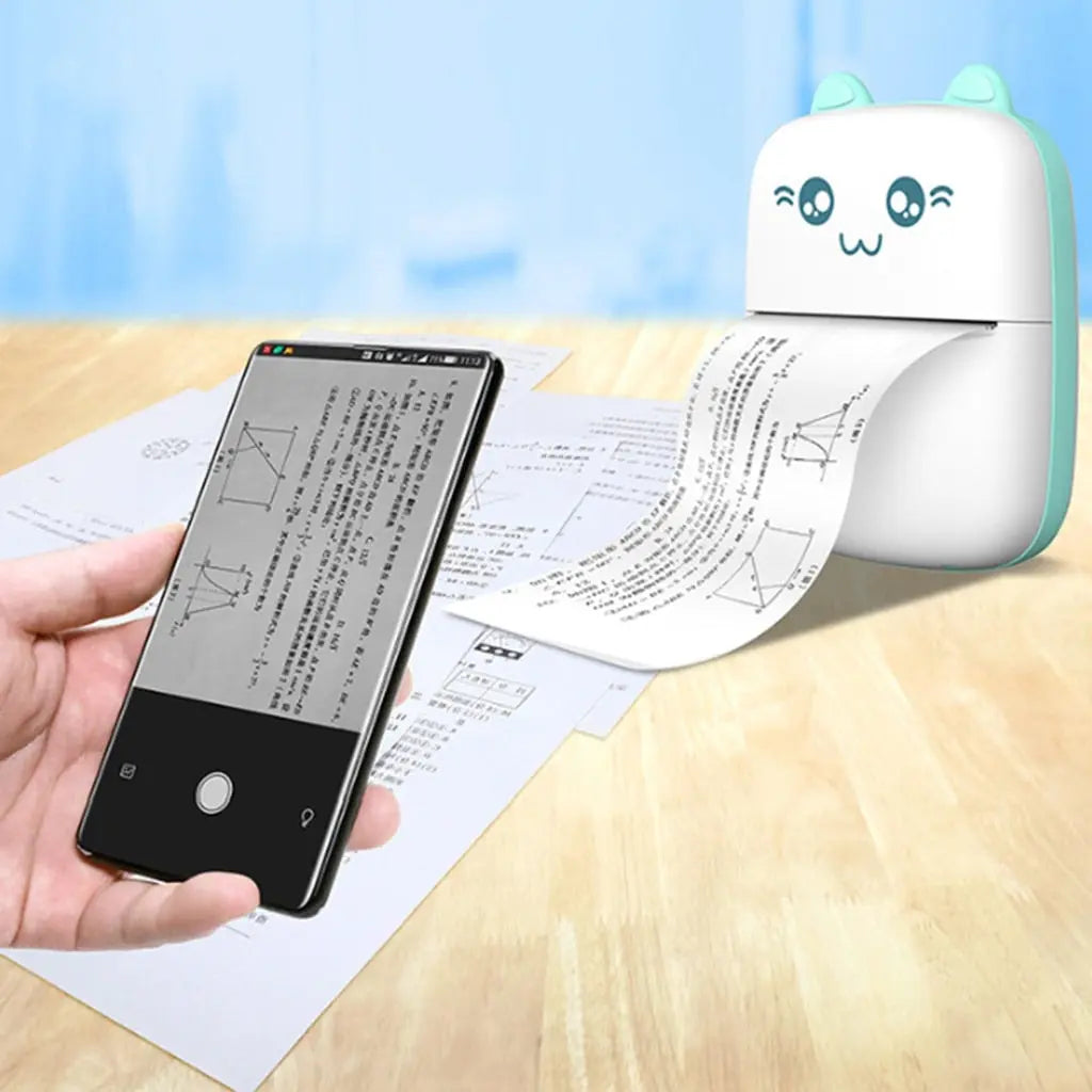 Mini Printer Portable Mini Bluetooth WiFi New Wrong Printer Mobile Phone Photo Title Note Hot Print Pocket Student Error Label Printer cjdropshipping