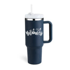 40 Oz Tumbler With Handle Straw Insulated, Stainless Steel Spill Proof Vacuum Coffee Cup Tumbler With Lid Tapered Mug Gifts For Valentine Lover Suitable For Car Gym Office Travel cjdropshipping