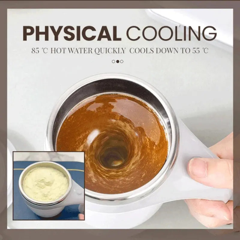 Rechargeable Model Automatic Stirring Cup Coffee Cup High Value Electric Stirring Cup Lazy Milkshake Rotating Magnetic Water Cup cjdropshipping