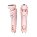 2 In 1 Hair Removal Epilator USB Rechargeable Trimmer Women Body Razor Face Leg Armpit Bikini Hand Pubic Shaver Hair Remover cjdropshipping