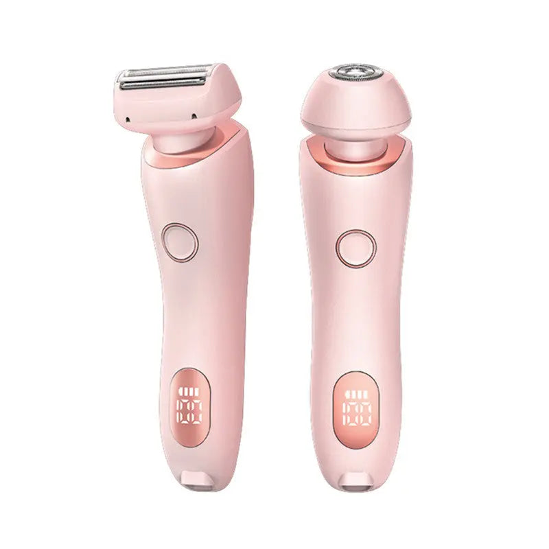 2 In 1 Hair Removal Epilator USB Rechargeable Trimmer Women Body Razor Face Leg Armpit Bikini Hand Pubic Shaver Hair Remover cjdropshipping