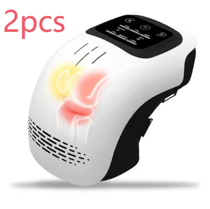 Intelligent Home Use Electric Intelligent Kneading Heating Knee Massager Rechargeable Pain Relief Infrared Laser Vibration Knee Massager cjdropshipping