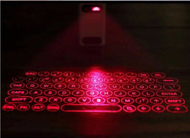 LEING FST Virtual Laser Keyboard Bluetooth Wireless Projector Phone Keyboard For Computer Pad Laptop With Mouse Function cjdropshipping