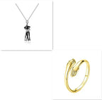 Love Hug Necklace Unisex Men Women Couple Jewelry Simple Temperament Clavicle Chain Valentines Day Lover Gift cjdropshipping