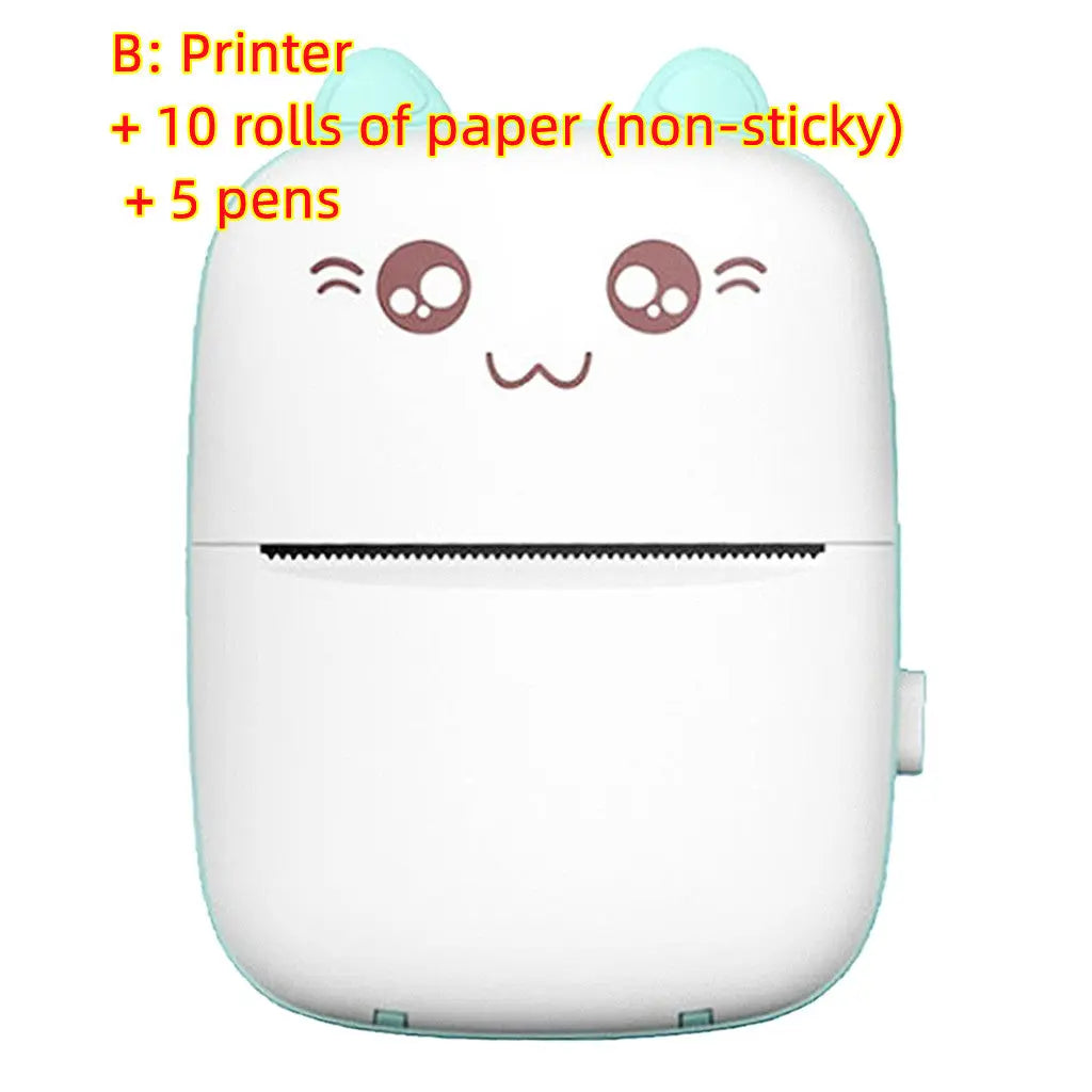 Mini Printer Portable Mini Bluetooth WiFi New Wrong Printer Mobile Phone Photo Title Note Hot Print Pocket Student Error Label Printer cjdropshipping