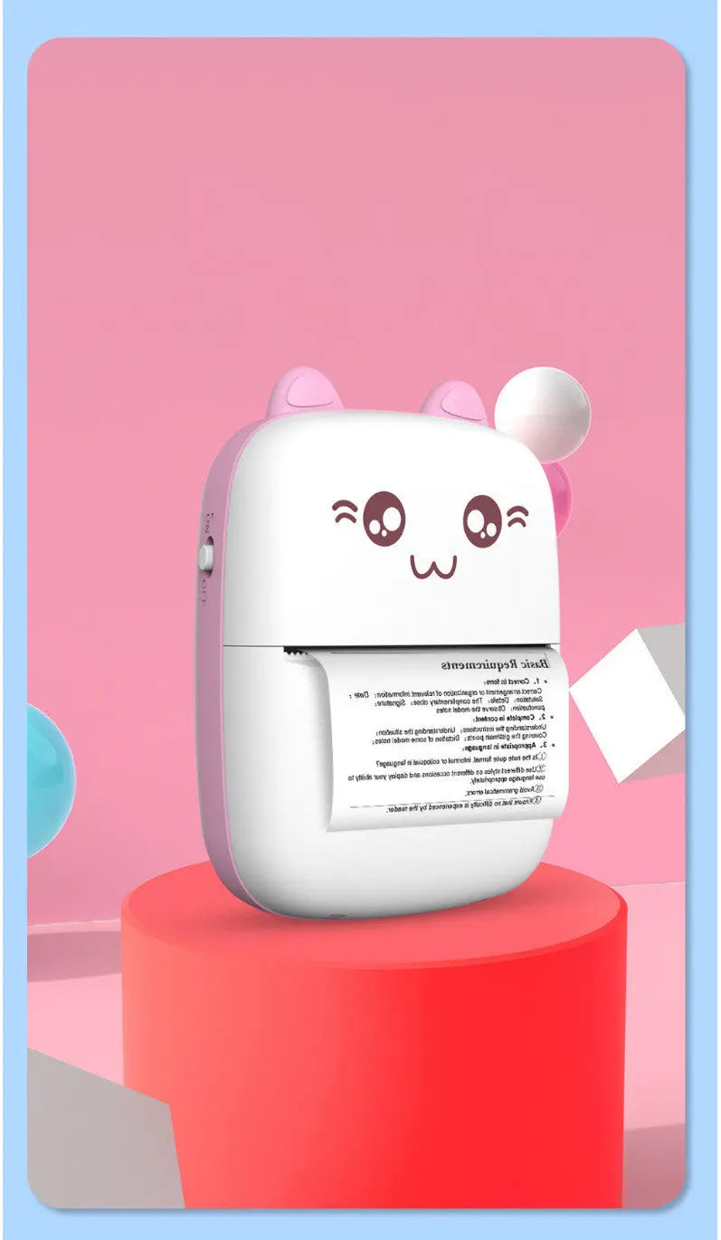 Mini Printer Portable Mini Bluetooth WiFi New Wrong Printer Mobile Phone Photo Title Note Hot Print Pocket Student Error Label Printer cjdropshipping