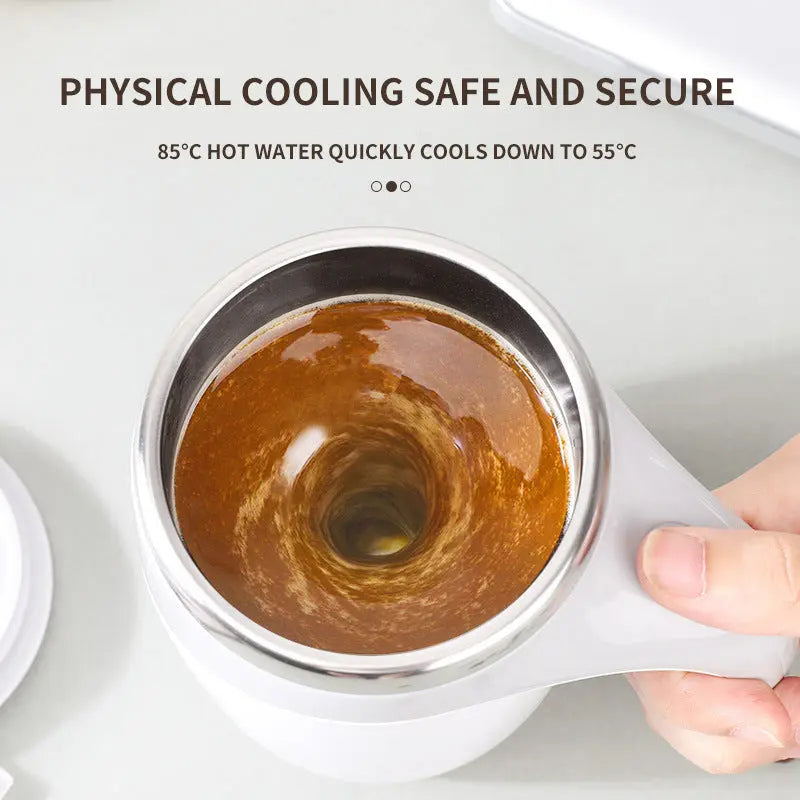 Rechargeable Model Automatic Stirring Cup Coffee Cup High Value Electric Stirring Cup Lazy Milkshake Rotating Magnetic Water Cup cjdropshipping