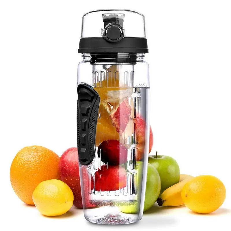 32Oz Fruit Infusing Infuser Water Bottle Water Fruit Bottle BPA Free Plastic Sport Fruit Infuser Water Bottles With Infuser Juice Shaker Drink Bottle Of Water cjdropshipping