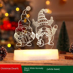 Christmas Decoration 3D Lamp Acrylic LED Night Lights New Year Valentines Day Christmas Kids Gift Christmas Ornaments cjdropshipping