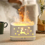 Elk Flame Humidifier Diffuser Mute Household Atmosphere Lamp Christmas Home Decorations cjdropshipping