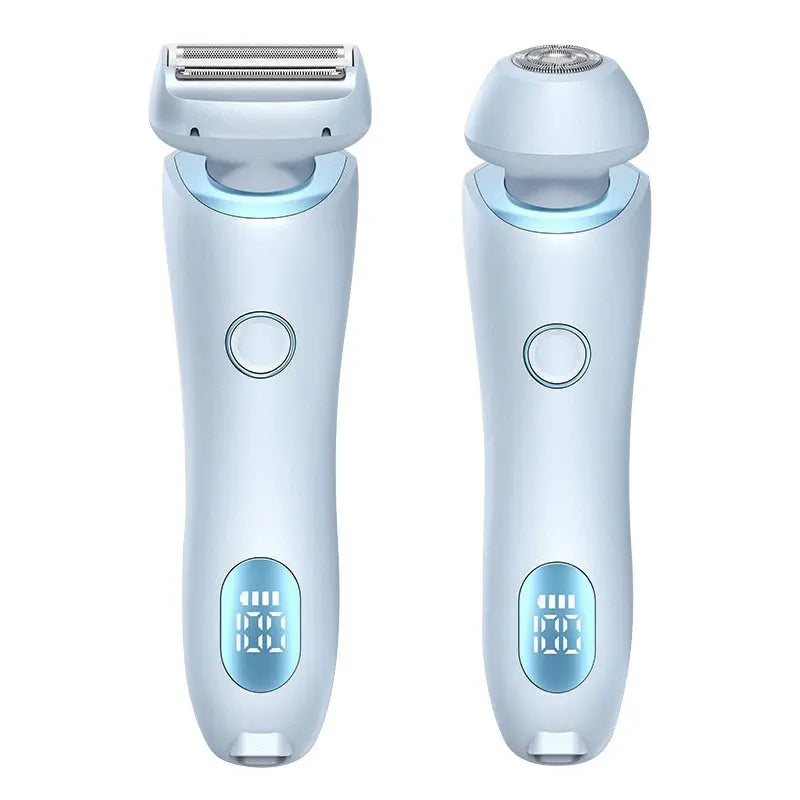 2 In 1 Hair Removal Epilator USB Rechargeable Trimmer Women Body Razor Face Leg Armpit Bikini Hand Pubic Shaver Hair Remover cjdropshipping