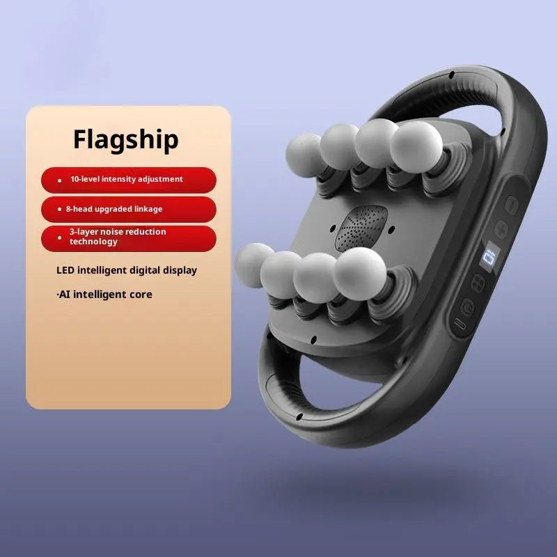 Muscle Relaxation Massager Multi-head Massage Gun Deep Tissue Body Fitness Muscle Electric Relax Massager For Back Shoulders Legs Foot 16 Heads cjdropshipping