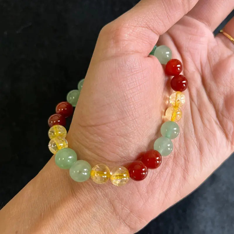 8mm Yellow Beaded Bracelet cjdropshipping