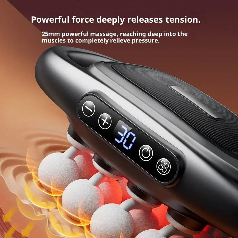 Muscle Relaxation Massager Multi-head Massage Gun Deep Tissue Body Fitness Muscle Electric Relax Massager For Back Shoulders Legs Foot 16 Heads cjdropshipping