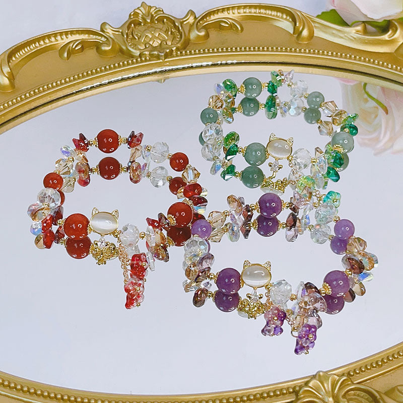 Super Micro Inlaid Cat Fashion Bracelet