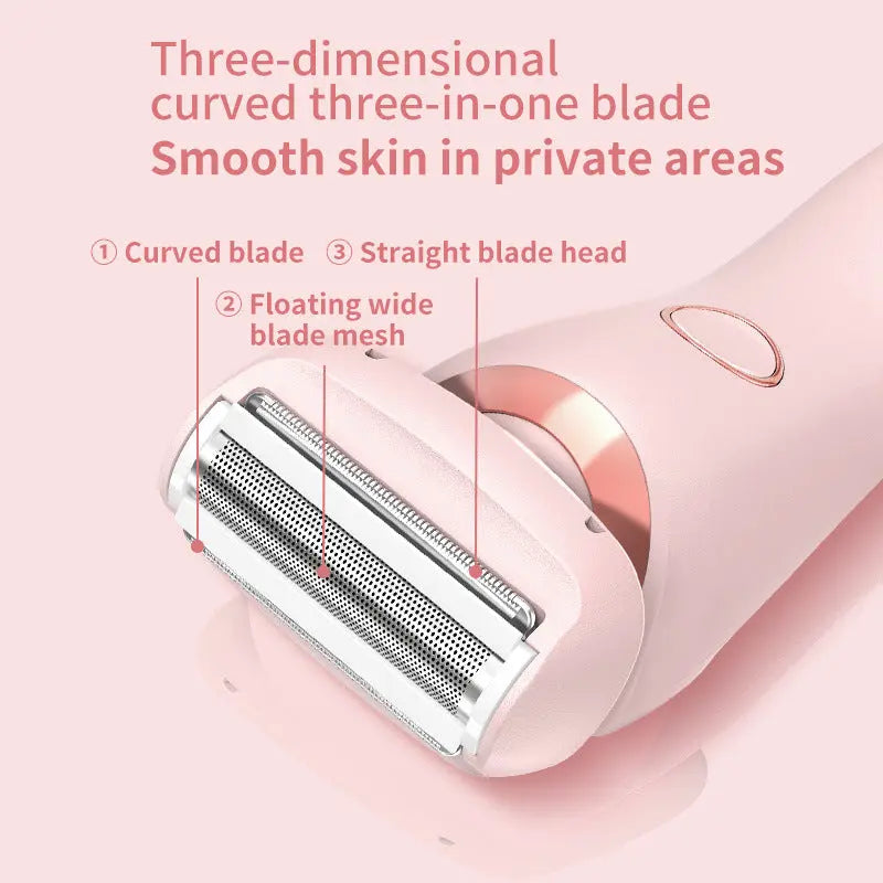 2 In 1 Hair Removal Epilator USB Rechargeable Trimmer Women Body Razor Face Leg Armpit Bikini Hand Pubic Shaver Hair Remover cjdropshipping
