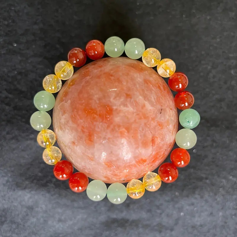 8mm Yellow Beaded Bracelet cjdropshipping