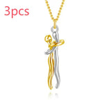 Love Hug Necklace Unisex Men Women Couple Jewelry Simple Temperament Clavicle Chain Valentines Day Lover Gift cjdropshipping