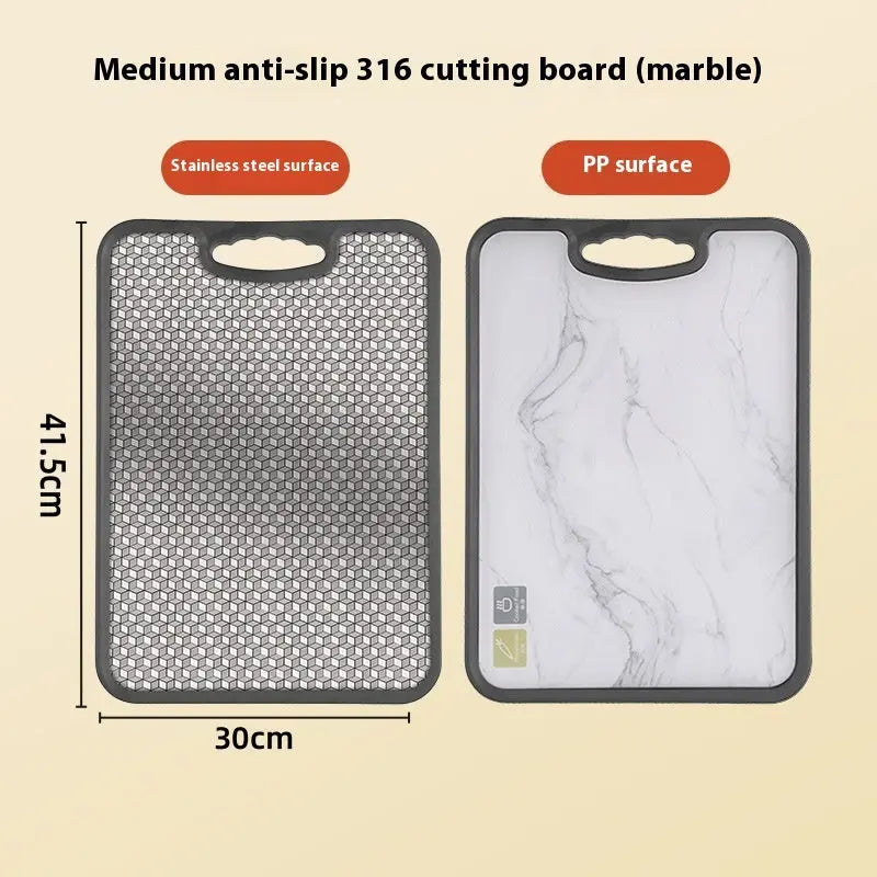 Antibacterial Cutting Board 304 Stainless Steel Chopping Board Kitchen cjdropshipping