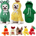 Cute Fruit Dog Clothes For Small Dogs Hoodies Winter Warm Fleece Pet Clothing Puppy Cat Costume Coat For French Chihuahua Outfit cjdropshipping