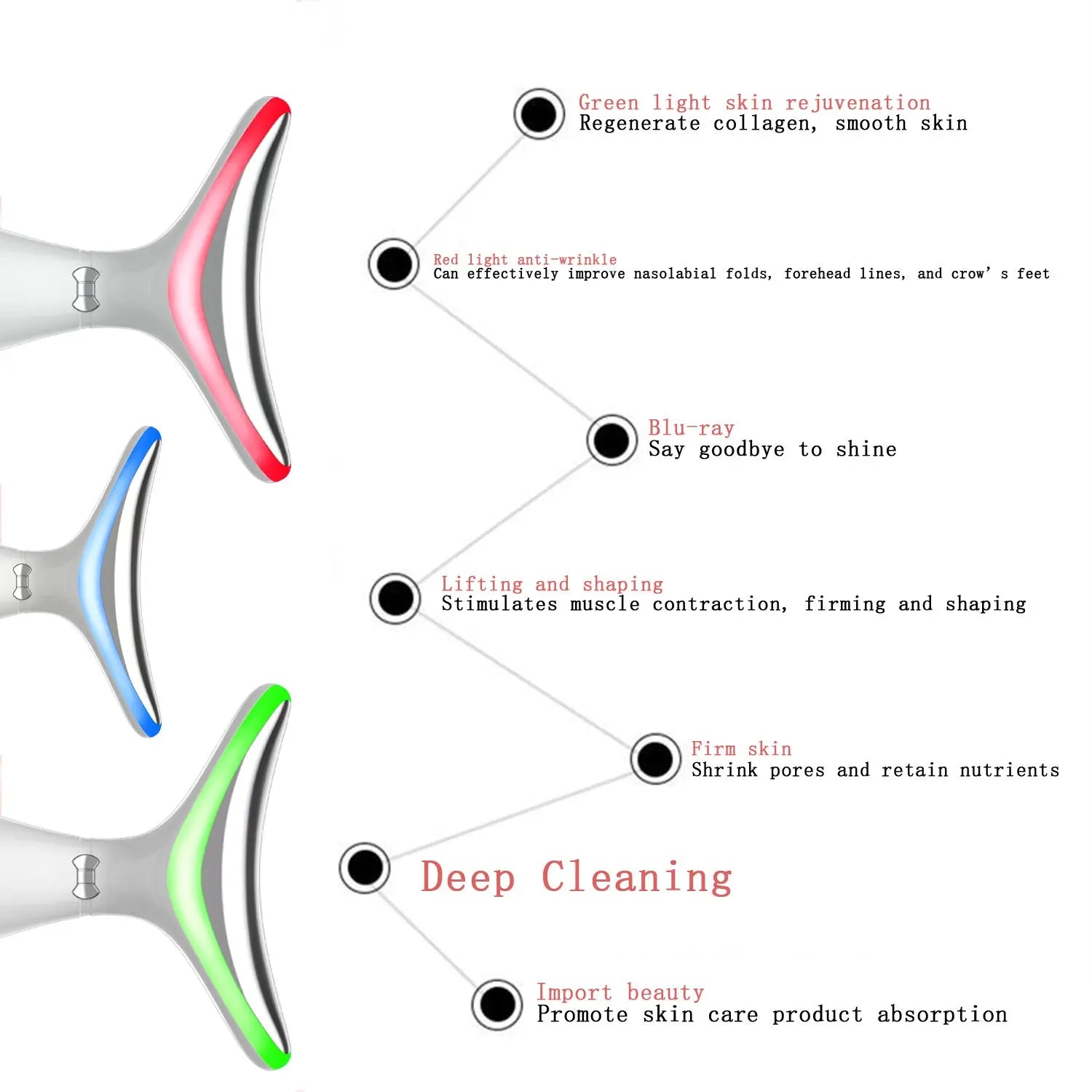 Color Light Neck Beauty Instrument Neck Massage Beauty Instrument cjdropshipping