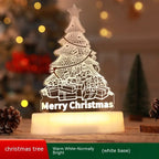 Christmas Decoration 3D Lamp Acrylic LED Night Lights New Year Valentines Day Christmas Kids Gift Christmas Ornaments cjdropshipping