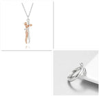 Love Hug Necklace Unisex Men Women Couple Jewelry Simple Temperament Clavicle Chain Valentines Day Lover Gift cjdropshipping