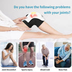 Intelligent Home Use Electric Intelligent Kneading Heating Knee Massager Rechargeable Pain Relief Infrared Laser Vibration Knee Massager cjdropshipping