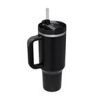40 Oz Tumbler With Handle Straw Insulated, Stainless Steel Spill Proof Vacuum Coffee Cup Tumbler With Lid Tapered Mug Gifts For Valentine Lover Suitable For Car Gym Office Travel cjdropshipping