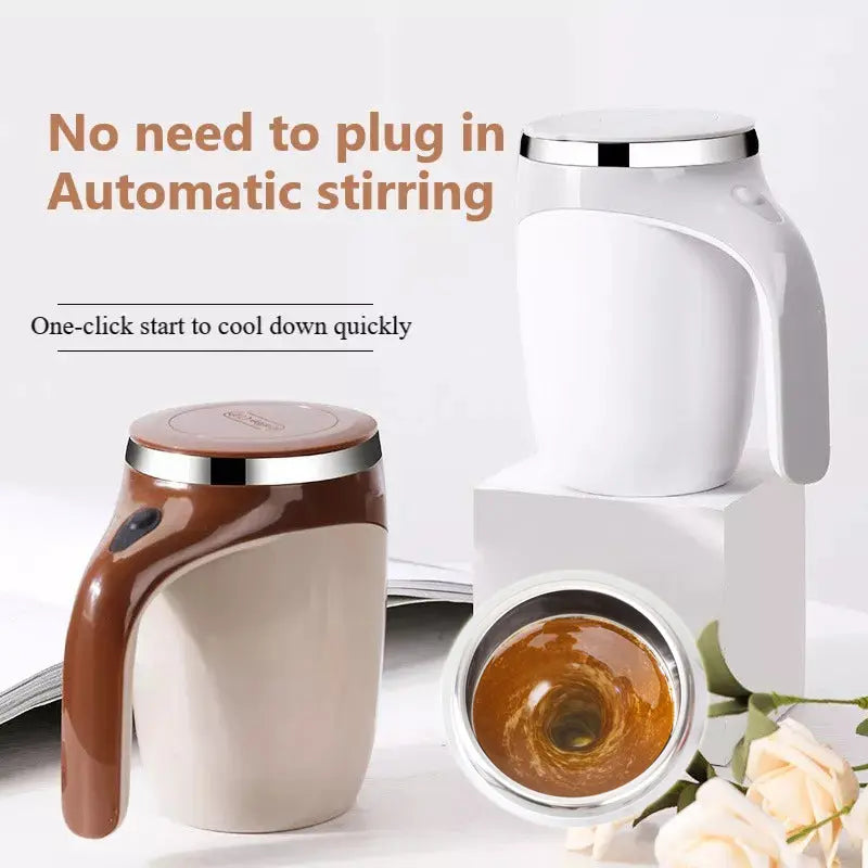Rechargeable Model Automatic Stirring Cup Coffee Cup High Value Electric Stirring Cup Lazy Milkshake Rotating Magnetic Water Cup cjdropshipping