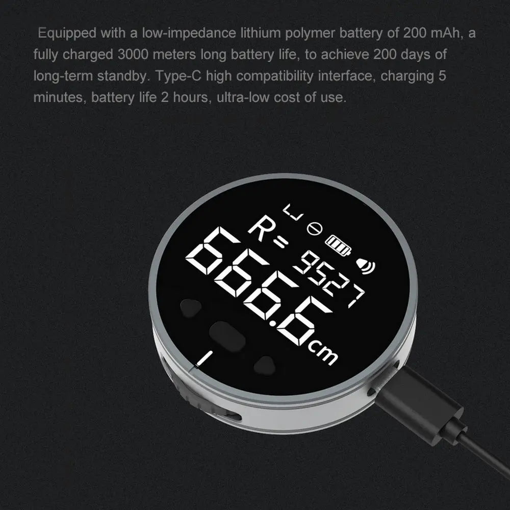 Distance Measuring Instrument Electronic Measuring Ruler Tape Measure High Definition Digital LCD High Precision Electronic Measuring Ruler Tool cjdropshipping
