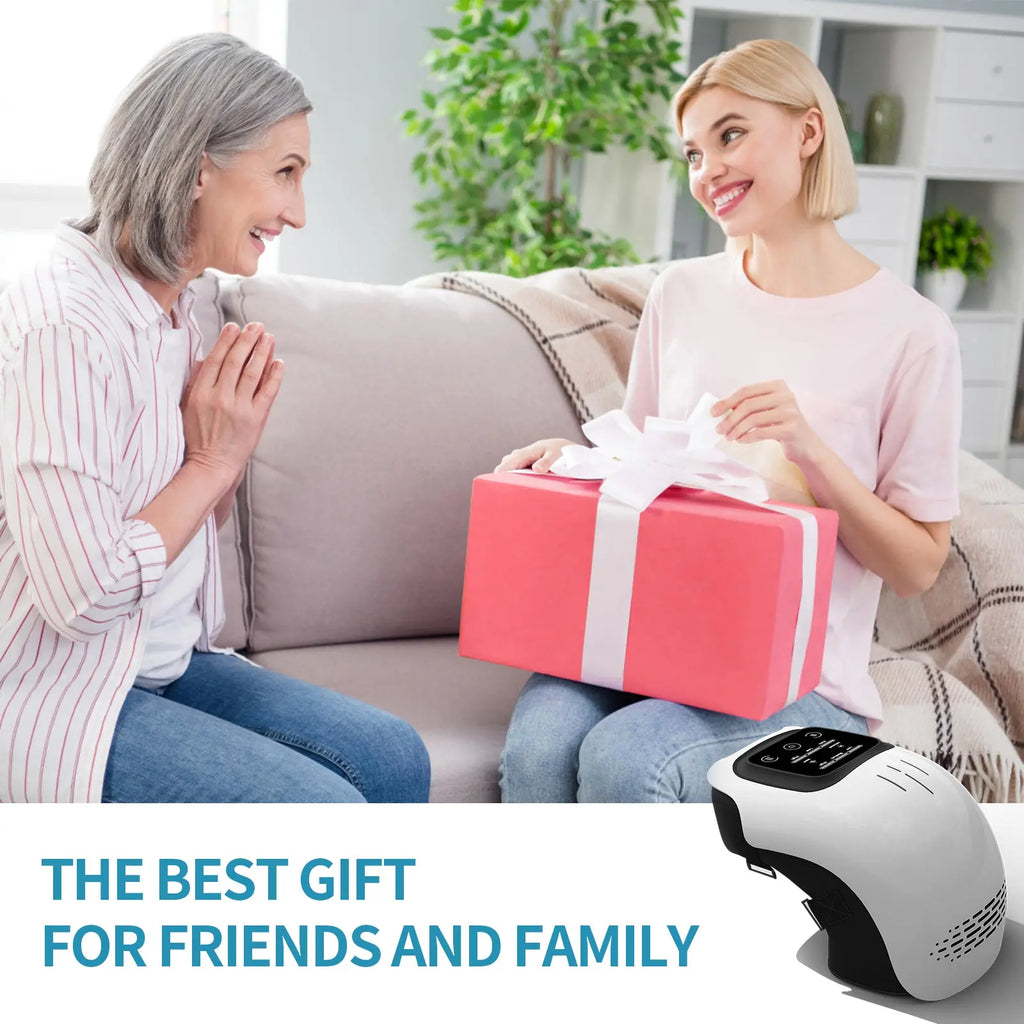 Intelligent Home Use Electric Intelligent Kneading Heating Knee Massager Rechargeable Pain Relief Infrared Laser Vibration Knee Massager cjdropshipping