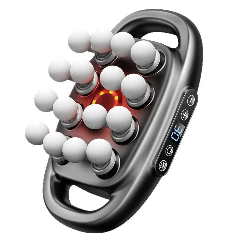 Muscle Relaxation Massager Multi-head Massage Gun Deep Tissue Body Fitness Muscle Electric Relax Massager For Back Shoulders Legs Foot 16 Heads cjdropshipping