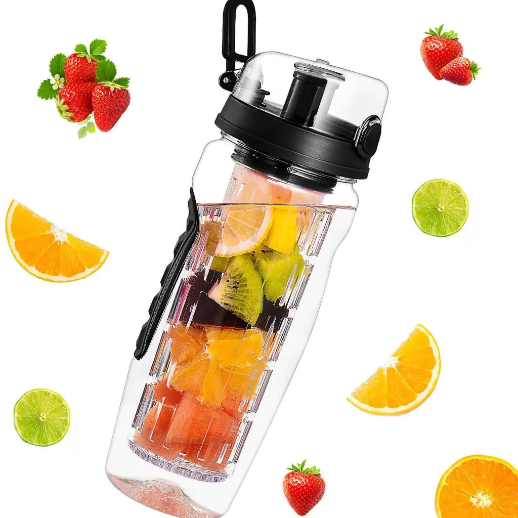 32Oz Fruit Infusing Infuser Water Bottle Water Fruit Bottle BPA Free Plastic Sport Fruit Infuser Water Bottles With Infuser Juice Shaker Drink Bottle Of Water cjdropshipping
